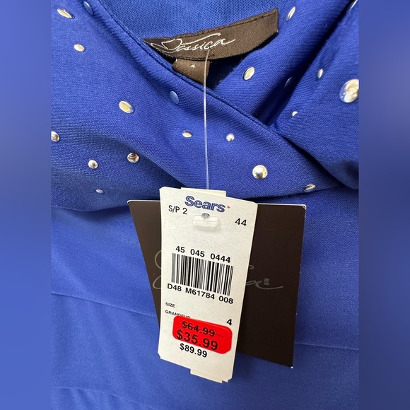 Jessica Blue Dress Size 4 - Picture 4 of 12